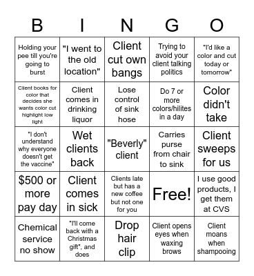 Wavy Daisy Holiday Bingo Card