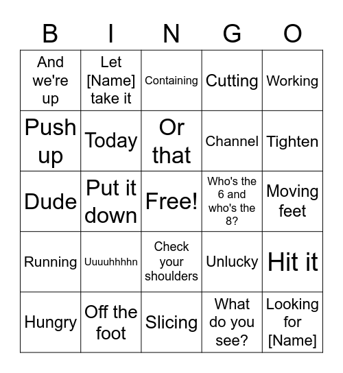 Marin FC Bingo Card