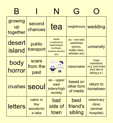 HYUNHO Bingo Card