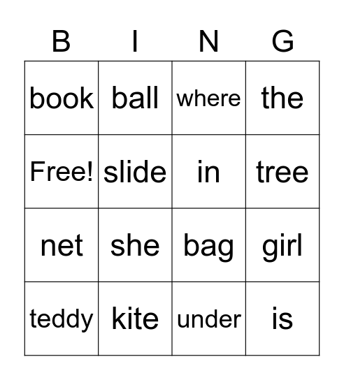 FAF1 (week10) Bingo Card