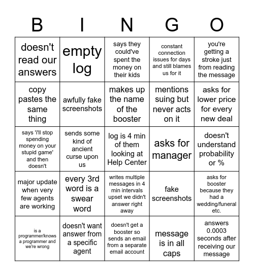 Match Masters Bingo Card