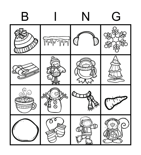 Winter Bingo! Bingo Card