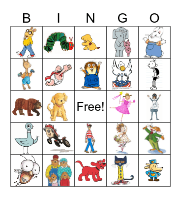 Character Bingo Card