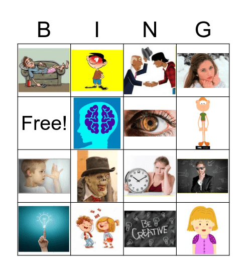 Adjetivos Bingo Card