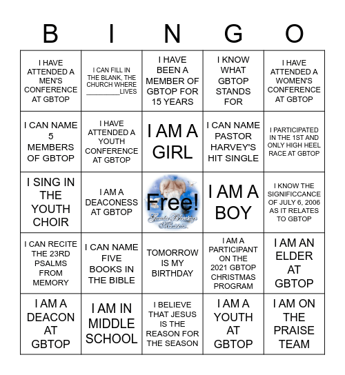 GBTOP BINGO Card