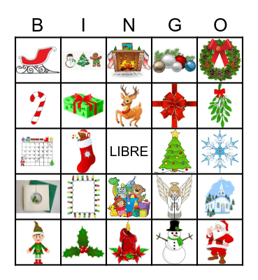 Noel Bingo Card