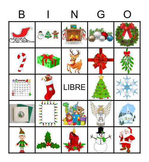 Noel Bingo Card