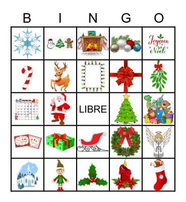 Noel Bingo Card