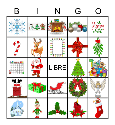Noel Bingo Card