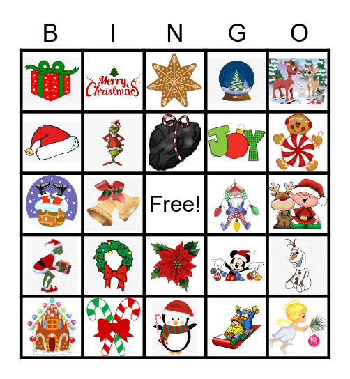 Christmas Bingo Card