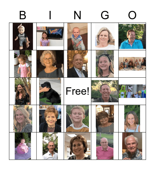 Matlaf Family Bingo Card