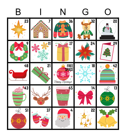 Christmas Bingo Card