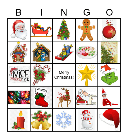 Christmas Bingo Card