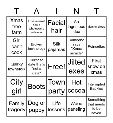 Xmas shitshow Bingo Card