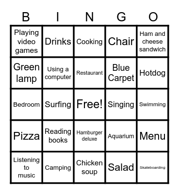 Mattayom 1: Jittra School Bingo Card