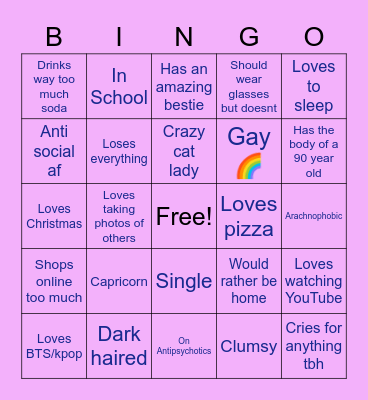 How much do we have in common ? Bingo Card
