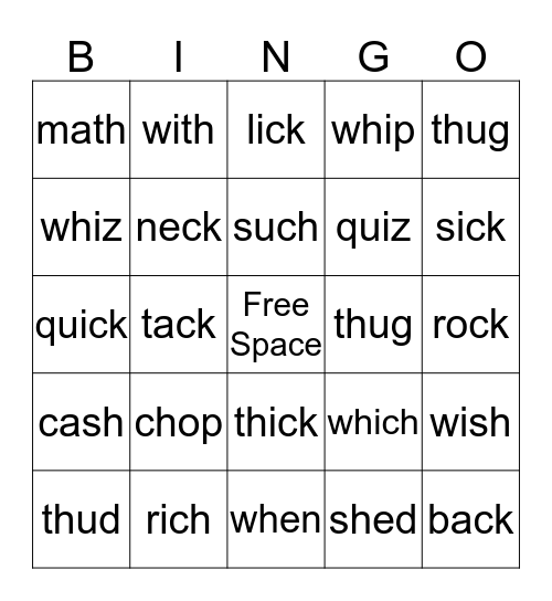 Bingo for Malcolm Bingo Card