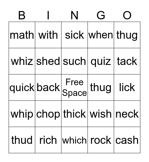 Malcolm's Bingo Card