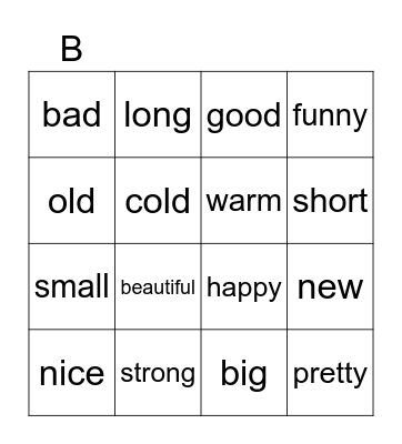 Bingo Card