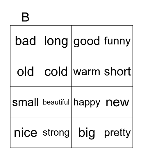 Bingo Card