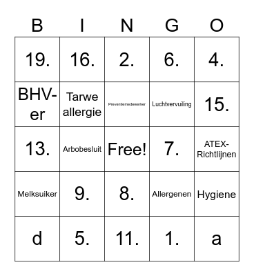 ABK | De oase Bingo Card