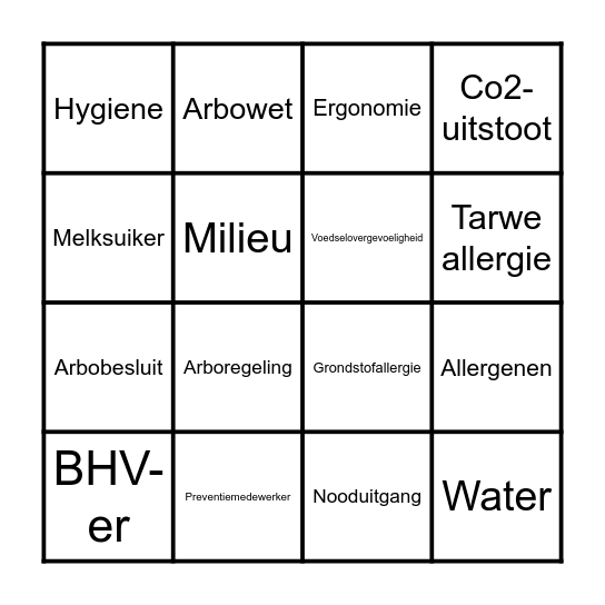 ABK | De oase Bingo Card