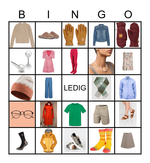 Klær Bingo Card