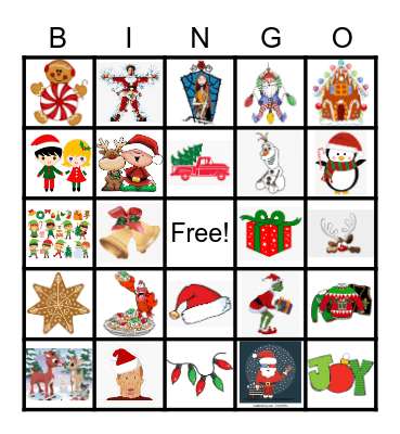 Christmas Bingo Card