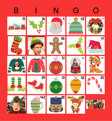 Holiday Bingo OBE Bingo Card