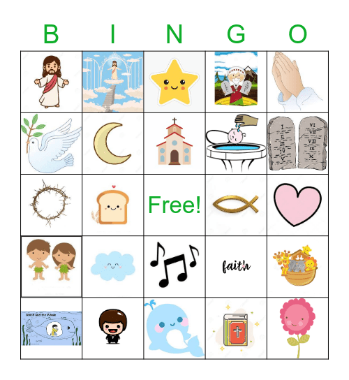 CHURCH BINGO Card