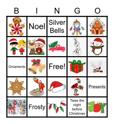 Christmas Bingo Card