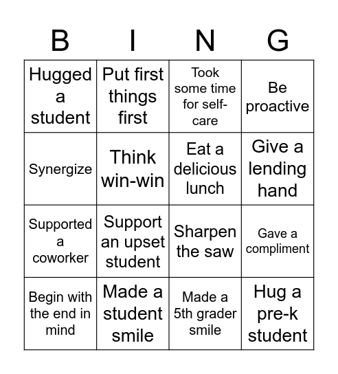 Mary's Christmas Bingo Card