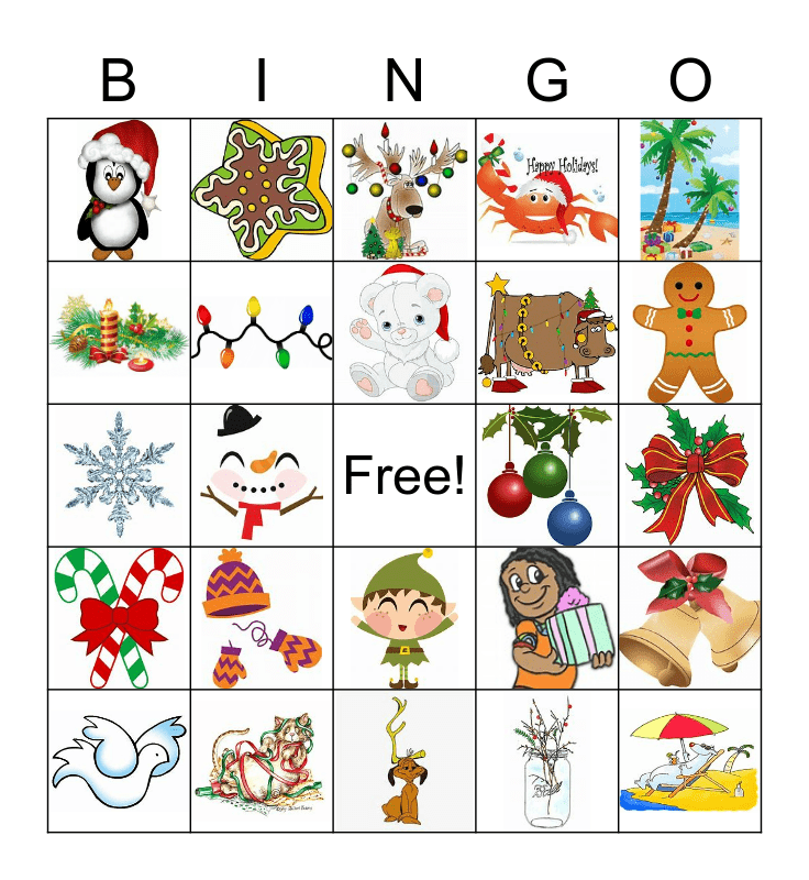 2021 DCHP Winter Fun Bingo Card