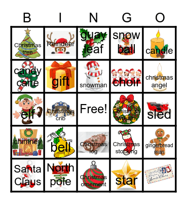 Christmas Bingo Card