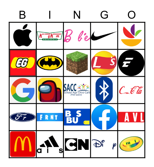 SACC Logo Bingo Card