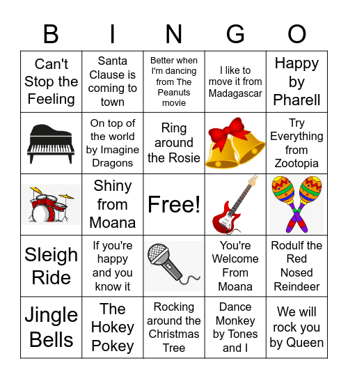 Westmount Bingo Card