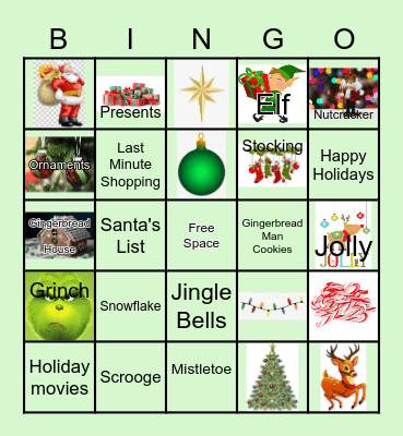 DLP Holiday Fun Bingo Card