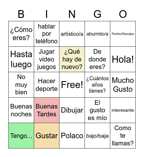 Emily Rodriguez Bingo Card