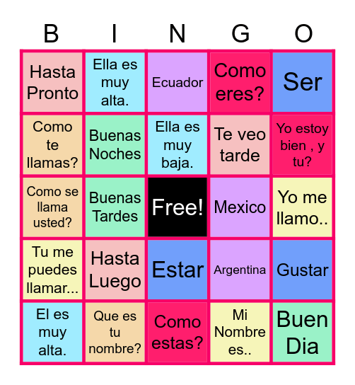 Barleen Mayancela Bingo Card