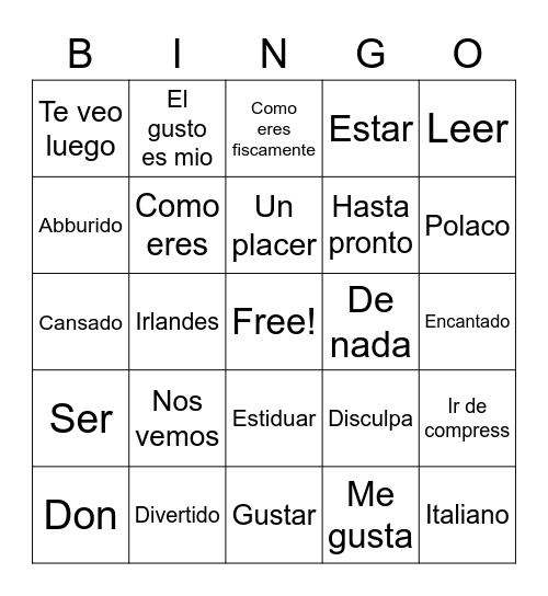 Musa Pirzada Bingo Card