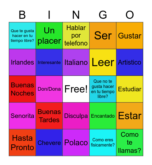 Markos Fernandez Bingo Card