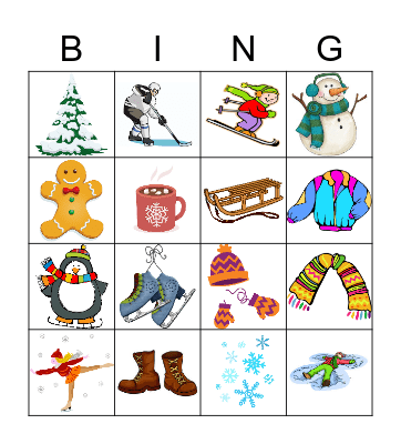 WINTER Bingo Card