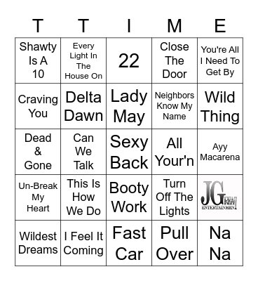 T-Time Bingo Card