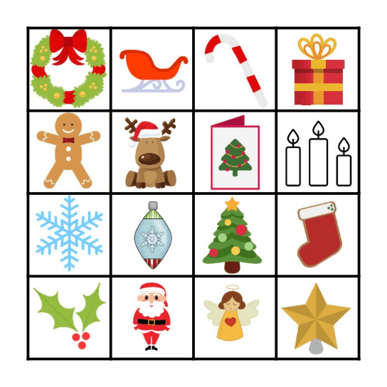 Merry Christmas! Bingo Card