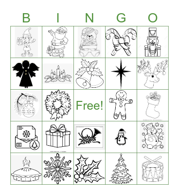 TABS Christmas Bingo Card