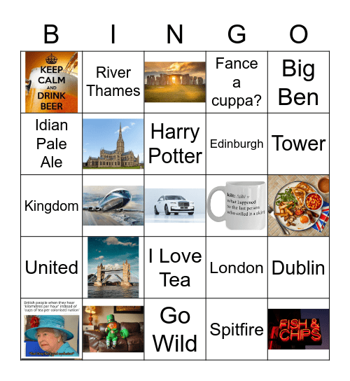 Titled Bingo Card