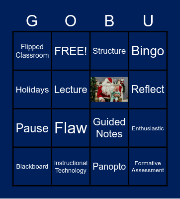 Technology-Enhanced Lectures Bingo Card