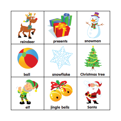 Christmas Bingo Card
