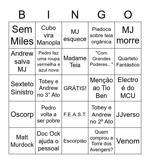 MIRANEA Bingo Card