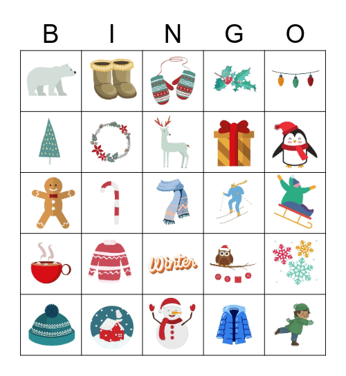 Winter Bingo Card